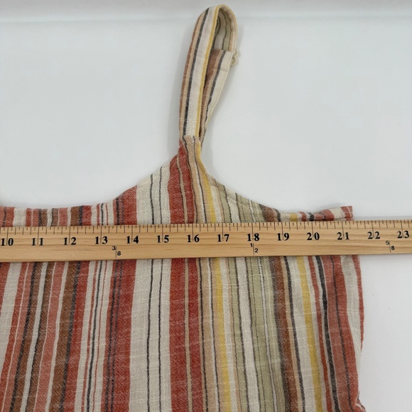 Linda Anderson Dress Women XXL Multicolor Sleeveless Stripe Tiered Maxi House - Picture 13 of 15